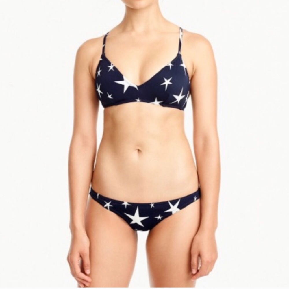 J Crew Navy Star French Bikini
